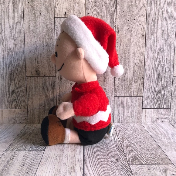 Applause - Peanuts 9” Charlie Brown Christmas Dress & Hat Plush Toy - Picture 5 of 11